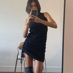  black scrunch mini dress / Lioness military minds mini dress Photo 1