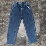 ZARA Paperbag Denim Jeans Medium Wash Size 4 Photo 0