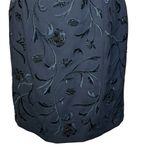 Carmen Marc Valvo  Evening Formal Beaded Sleeveless Dress Black Size 10 Photo 2