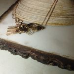 Vintage 12K Gold Moveable Intricate Pendant Necklace 14K GF Chain Pearl Accents Photo 14