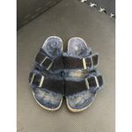 Birkenstock  Navy Blue Arizona Shearling Slide Sandal Comfort Casual‎ Boho Photo 1