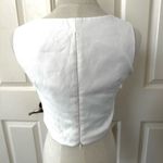 Chicwish Savvy cream crossover cropped sleeveless top Photo 3