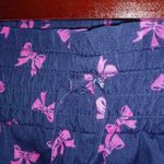 Aerie  M Pink Bow Running Short Shorts on Navy Blue Photo 4