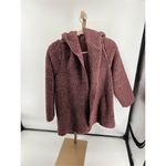 PINK - Victoria's Secret Victoria’s Secret PINK Hooded Mauve Teddy Open Jacket Size Medium/ Large Photo 10