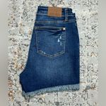 Judy Blue  high rise distressed denim shorts size Large 11/13 Photo 8