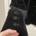 Calvin Klein Women's Classic Fitted Cropped Black Velvet Blazer Photo 9