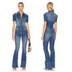 NWT SER.O.YA Fallon XXS Bayside Denim Flare Jumpsuit Button Photo 1