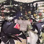 Valerie Stevens Dressy Shorts White Black Floral Photo 5