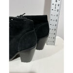 Kimchi Blue Woman’s  Black Suede Lace Up Platform Block Heel Ankle Boots 7 Photo 3