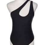 We Wore What Black Asymmetrical Bodysuit NWT Size Small Revolve Black Bodysuit Photo 0