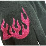 Vintage Y2K Fleece Bathrobe Black Size M Photo 2