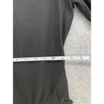 Ny Collection  Women's Bodysuit Ribbed 3/4 Sleeve Solid Black Medium Photo 7