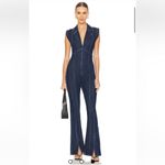 Free People  CRV ring the alarm denim jumpsuit size medium Photo 1