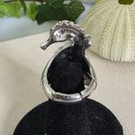 Statement Silver Pave Seashore Stretch Ring Photo 2