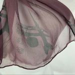 Vintage Purple Chinese? Figures Black Silk Photo 1