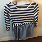 Motherhood  blue shirt tee top 3/4 sleeve womens S maternity Photo 0