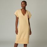 Jean de Marithé + François Girbaud Tan Graphic Y2K Scoop Neck Stretch Shirtdress Yellow Size XL Photo 4