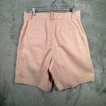 Banana Republic  Vest Shorts Set Linen Blend 12 Orange Herringbone Summer Luxe Photo 5
