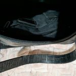 Ralph Lauren Lauren  Black Croc-Embossed Shoulder Bag Photo 10