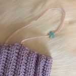 Pastel Knitted Crop Top Size S/M Handmade knitted Crop Top pink Blue Purple Photo 10