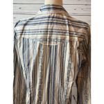 Cedar Rose Western Shirt Womens Large NWT Striped Rodeo Cowgirl Ox Pearl Snap Photo 7
