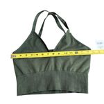 Free People Movement Women’s M/L Good Karma Racerback Crop Moss Green Yoga New Photo 12