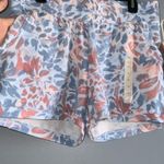 Freely Soft Blue & Pink Floral Elastic Waist Pull On Sweat Shorts Pockets M NWT Size M Photo 3
