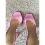 Tony Bianco NWOB  Australia pink pvc square peep toe vinyl mule heels size 5.5 Photo 7