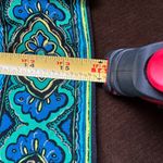 Premise  Bright Blue/Green Medallion Shift Dress Sz M With Lining 3/4 Sleeves Photo 12