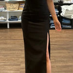 Likely  Natasha One-Shoulder Puff Sleeve Gown in Black Size US 0 Photo 0