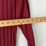 Max Studio Dress Y2k Medium Red Sweater Knit Fit Flare Ribbed Pullover Photo 5