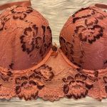 Daisy Fuentes  Pink Floral Lace Push Up Bra Photo 4