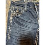 LA Idol Jeans Womens Size 1 TALL Dark Wash Bling Low Rise Bootcut Denim Y2K Stud Blue Photo 6