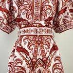 Farm Rio NWT  Tropical Cameo Belted Romper Size XL 100% Cotton Puff Sleeves Photo 8