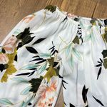 ZARA  Floral Balloon Sleeve Off-Shoulder Bodysuit Top Photo 5