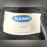 Old Navy  L 10/12 Velvet Overalls in Jet Black Photo 7