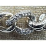 Victoria's Secret Gold Tone Chain Link Bracelet Rhinestones Toggle Clasp 8 in. Photo 1