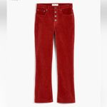 Madewell Cali Demi-Boot Jeans in Corduroy: Button-Front Edition W1934 Sz 30 Photo 3
