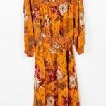 Anthropologie  Moulinette Souers Cara Cara Silk Floral Dress Size 4 Photo 1