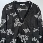 Pearl by Lela Rose Embroidered Jersey V Photo 3