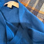 Loft Ann Taylor  blue crew neck sweater rounded hem women’s L Photo 4
