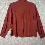 Eileen Fisher Woman Size XS 100% Silk Georgette Crepe Classic Collar Shirt NWT Photo 5