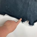 PINK - Victoria's Secret PINK Victoria’s Secret‎ black denim shorts raw hem size 4 Photo 4