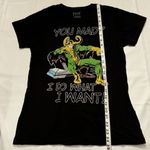 Mighty fine Marvel Comics Thor Loki Women's Jrs Tee Size XL Screenprint Black Photo 5