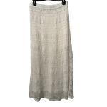 Theory NWT!  Pull-On Crochet Knit Lace Ivory Maxi Skirt - Size Medium Photo 9