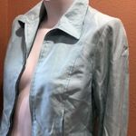 Moschino  Aeffe light blue full zip silk jacket Photo 4