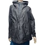 Athleta  Women’s Size XL Navy Blue Outbound Waterproof Hooded Rain Coat Jacket Photo 1