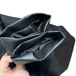 ZARA Tailored Double Breasted Blazer Faux Leather Black Women’s Size S New Photo 6