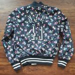Coach  Womens Navy Floral Bomber Jacket Reversible Size Small Photo 4