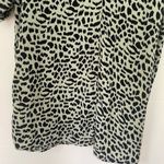 Umgee  Animal Print Lightweight Tunic Dress Top Roll Tab Sleeves ~ Size L Photo 7